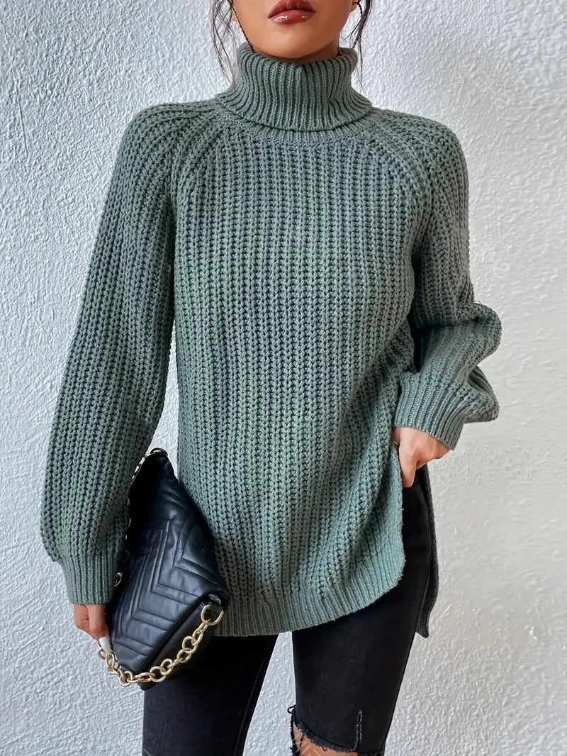 Lavande - Pull Roulé Luxe