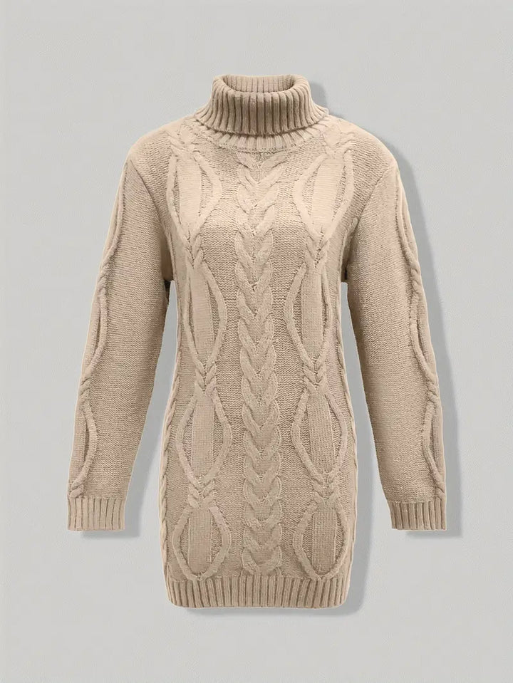 Narda - Élégante Robe Turtleneck