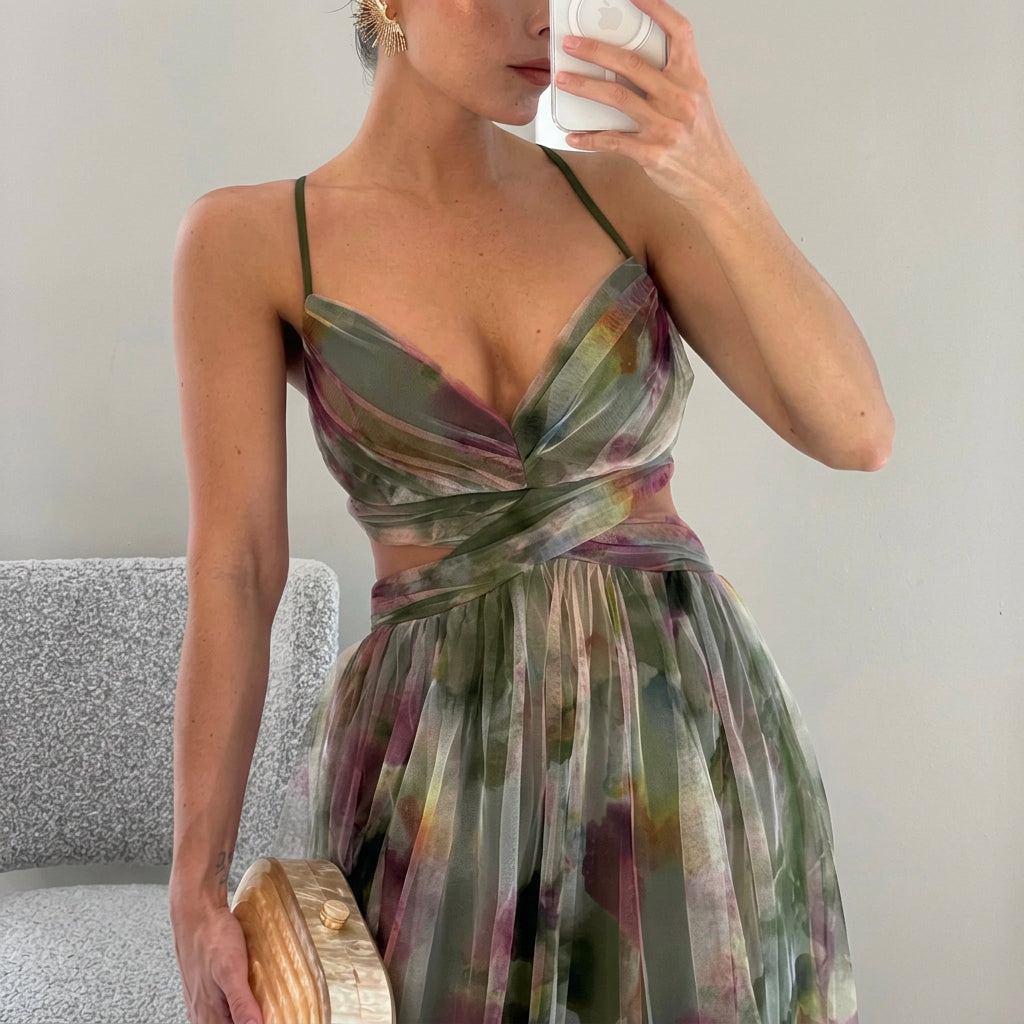 Margarida - Robe Maxi à Imprimé Floral
