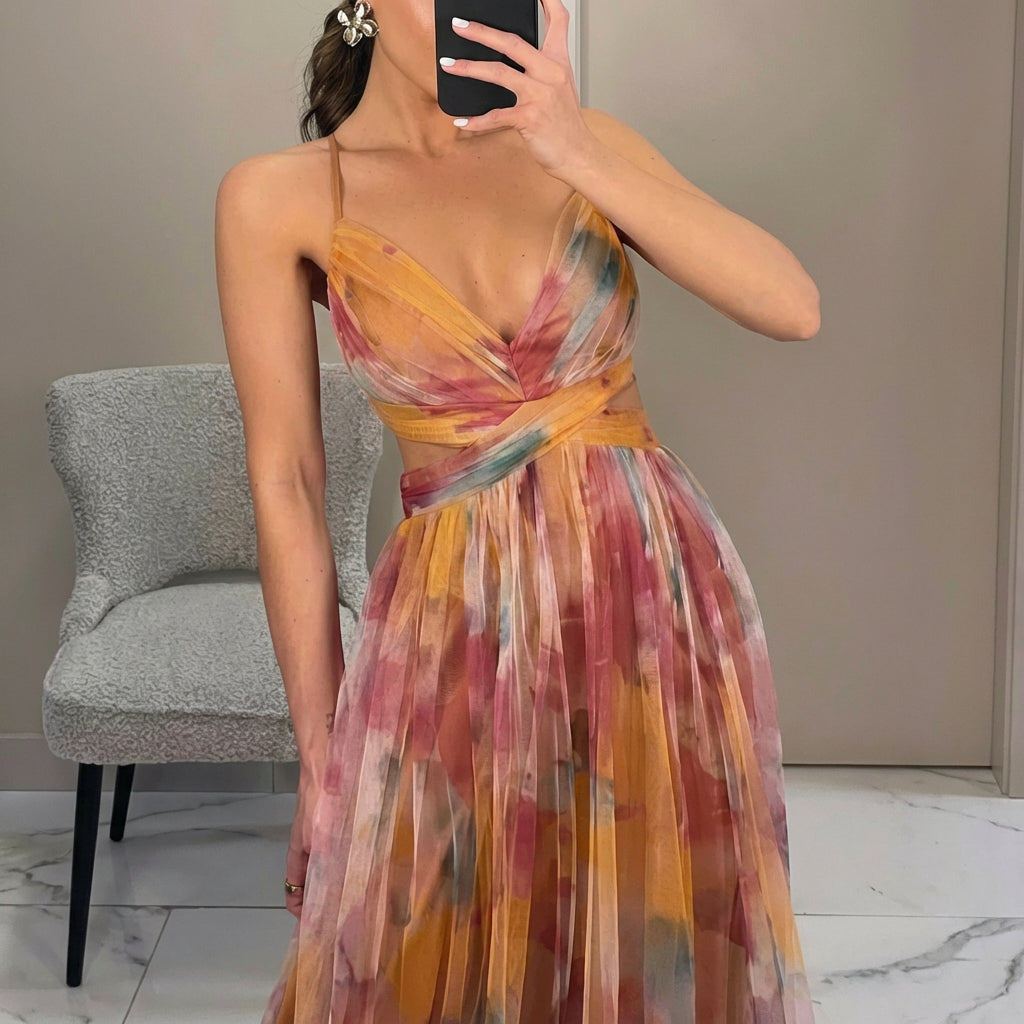 Margarida - Robe Maxi à Imprimé Floral