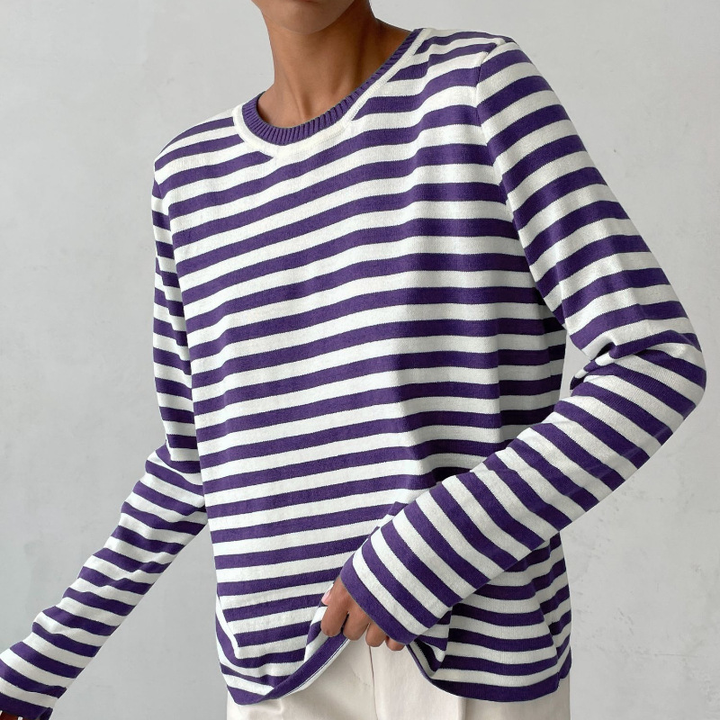 Nicole - Pull Rayé Chic