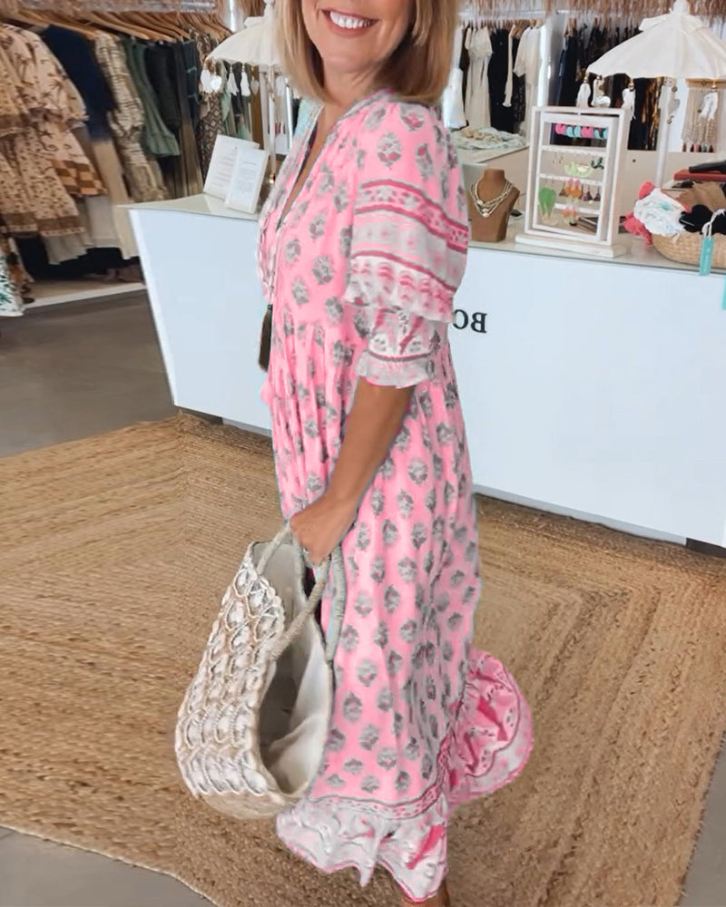 Eléna™ | Robe Printanière Éclatante
