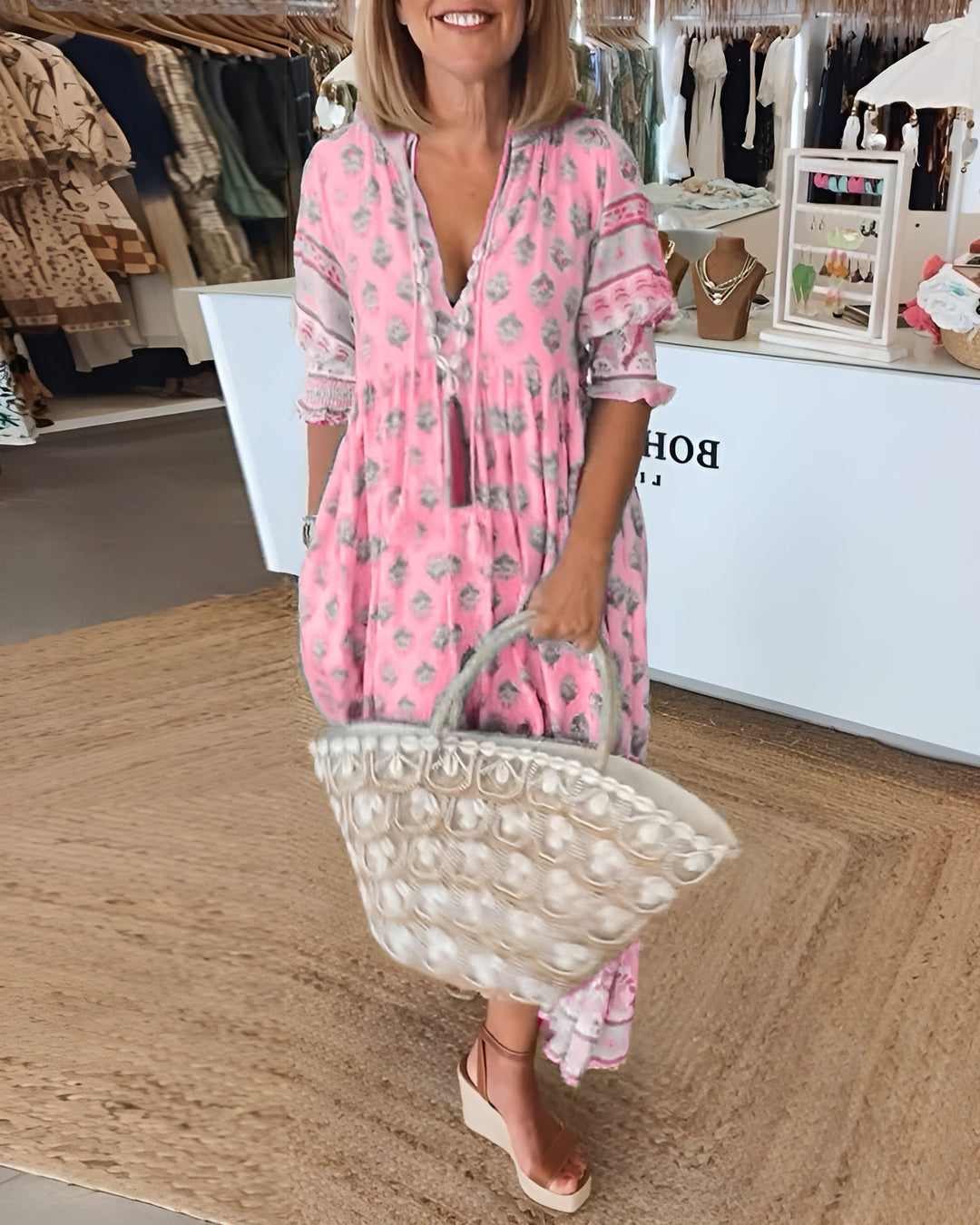 Eléna™ | Robe Printanière Éclatante