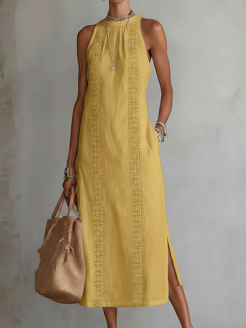 Alba™ Robe Féminine Sans Manches Élégance Bohème