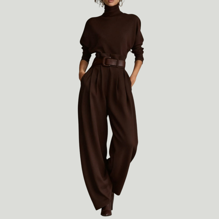 JULIET |  Ensemble col roulé & pantalon droit